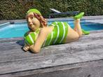 Beeld, statue 75 cm length of lying lady in bathing suit -, Antiek en Kunst, Kunst | Designobjecten
