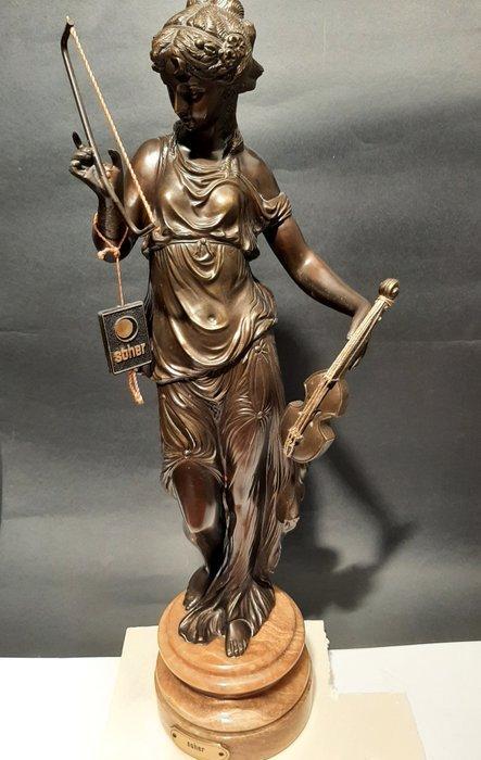 SOHER - Beeld, Mujer tocando el Violin - 7 kg - 48 cm -, Antiek en Kunst, Curiosa en Brocante