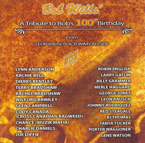 cd - Bob Wills - A Tribute to Bobs 100th Birthday, Cd's en Dvd's, Cd's | Overige Cd's, Zo goed als nieuw, Verzenden