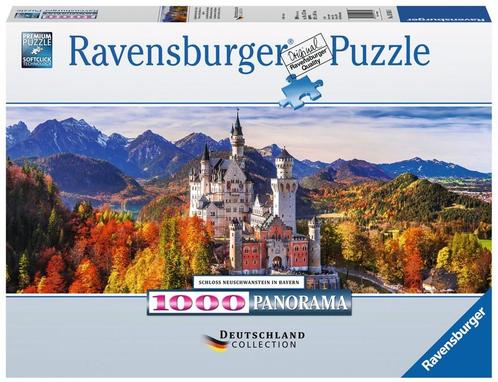 Slot Neuschwanstein Panorama Puzzel (1000 stukjes) |, Hobby en Vrije tijd, Denksport en Puzzels, Nieuw, Verzenden