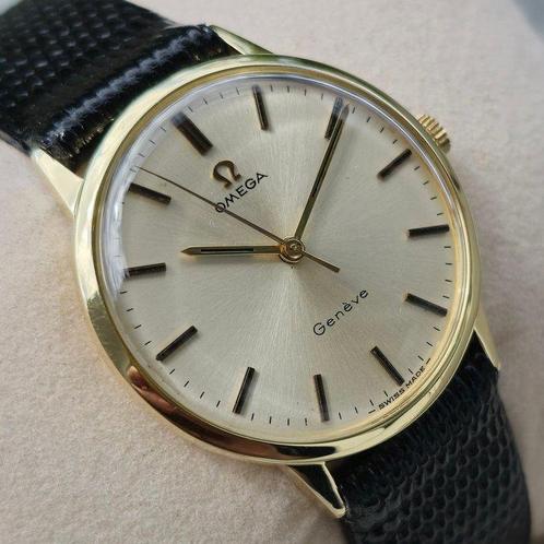Omega - Geneve - 14K Gold - cal.601 - 1969 - Zonder, Sieraden, Tassen en Uiterlijk, Horloges | Heren