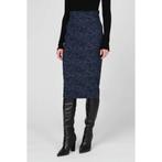 Pinko • blauw zwarte midi rok • 34 (IT40), Kleding | Dames, Rokken, Nieuw, Pinko, Blauw, Maat 36 (S)