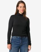 HEMA Dames themo t-shirt col zwart, Kleding | Dames, Verzenden, Nieuw