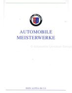 1991 BMW ALPINA B6 2.8 BROCHURE DUITS, Boeken, Auto's | Folders en Tijdschriften, Nieuw, Author