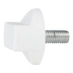 WENTEX® Rotary knob M10x20 (rechtop) - white, Verzenden, Nieuw