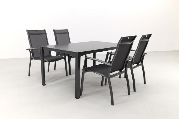 Kettler Legato Curve/Cubic stapelbare aluminium tuinset, Tuin en Terras, Tuinsets en Loungesets, Tuinset, Nieuw, Kunststof, Verzenden