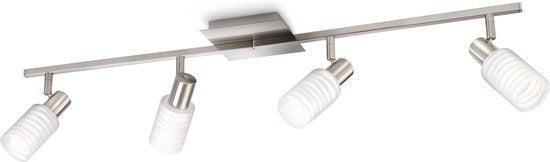 Philips myLiving Kauri - Plafondlamp - 4 Lichts - Nikkel (Ni, Huis en Inrichting, Lampen | Overige, Nieuw, Verzenden
