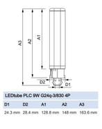 Philips LED PL-C 9W/830 4P 900lm | vervangt PL-C 26W/830/4P, Nieuw, Ophalen of Verzenden