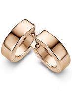 Casa Jewelry Oorringen Wals Medium - Rosé Verguld, Verzenden, Nieuw