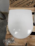 Jika closetzitting 38 x 45 cm - toiletzitting Euroline wit, Ophalen of Verzenden, Nieuw, Toilet
