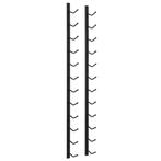 Zwart Metalen Wijnrek Wand - 12 Fl | Tweedekansje | OP=OP, 5 tot 15 flessen, Nieuw, Ophalen of Verzenden, Metaal