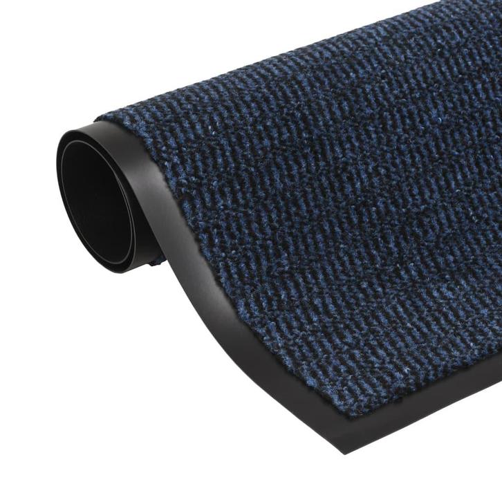 vidaXL Droogloopmat rechthoekig getuft 40x60 cm blauw, Tuin en Terras, Deurmatten, Nieuw, Verzenden