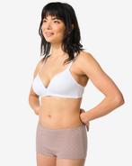 HEMA Dames shorties stretch katoen - 2 stuks lichtbruin, Kleding | Dames, Ondergoed en Lingerie, Verzenden