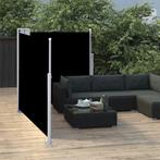 vidaXL Windscherm uittrekbaar 100x600 cm zwart, Verzenden, Nieuw