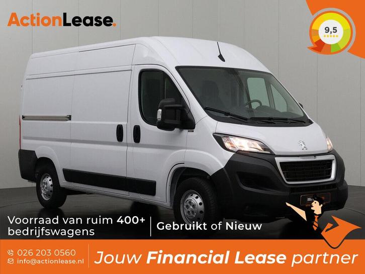 Peugeot Boxer L2 H2 2023 €511 per maand, Auto's, Bestelauto's, Dealer onderhouden, Lease, Zwart, Handgeschakeld, Financial lease
