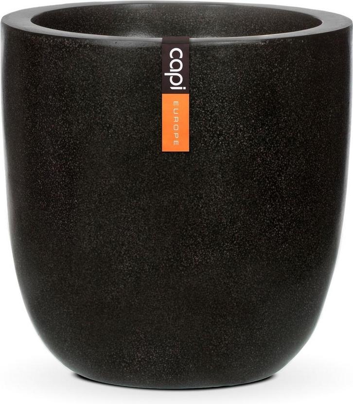Capi Europe - Bloempot bol 45 x 44 cm - Zwart, Tuin en Terras, Bloempotten, Ophalen of Verzenden
