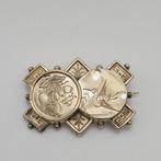 Zonder minimumprijs - Broche Zilver - Aesthetic Movement, Sieraden, Tassen en Uiterlijk, Antieke sieraden