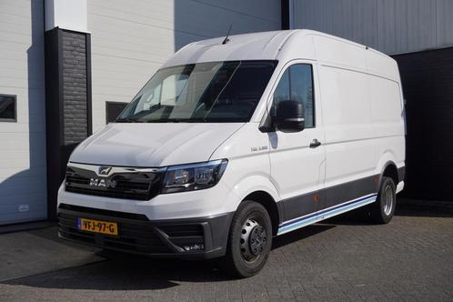 MAN TGE 2.0 177PK L3H3 Dubbel Lucht 3.5KG EURO 6, Auto's, Bestelauto's, Lease, Zwart, Handgeschakeld, Wit, Financial lease, Stof