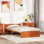 vidaXL Bedframe Wasbruin 205.5 x 95.5 x 51 cm Massief, Huis en Inrichting, Slaapkamer | Bedden, Verzenden, Nieuw, Bruin, Hout