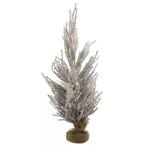 Dennenboom zirkoon met jute zak sneeuw 60cm, Nieuw, Ophalen of Verzenden