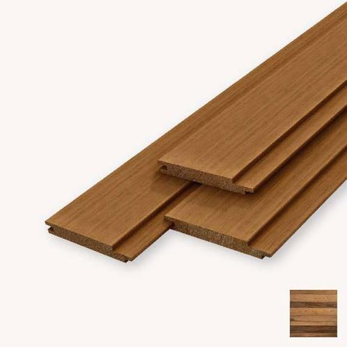 Frake thermo channelsiding | bruin | 2x14,1 cm | 305 cm, Doe-het-zelf en Verbouw, Hout en Planken, Nieuw, Ophalen of Verzenden