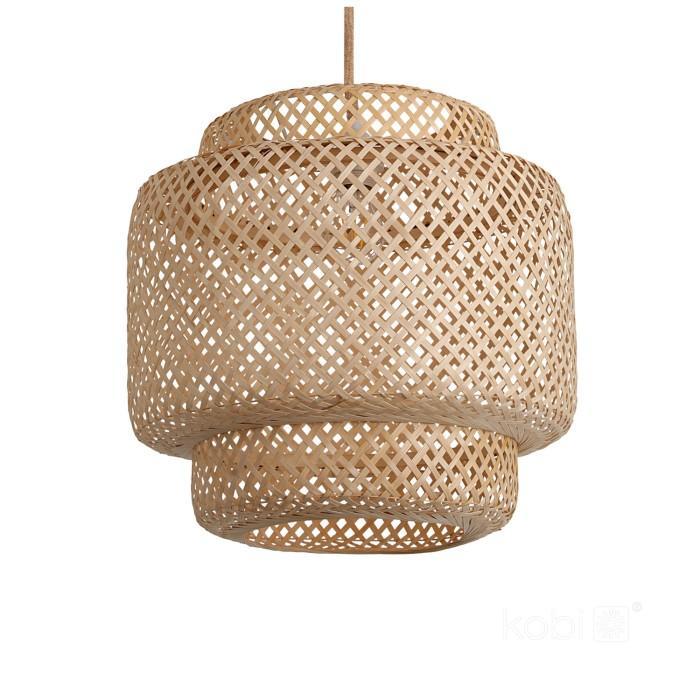 BOHO hanglamp BONN Ø40cm Donker Bamboe - Kobi Design, Huis en Inrichting, Lampen | Overige, Nieuw, Ophalen of Verzenden