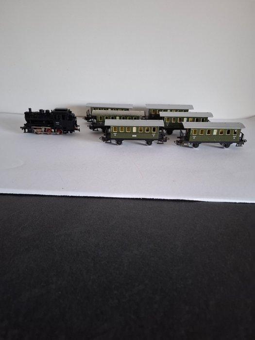 Märklin H0 - Treinstel (7) - Marklin stoomloc, met 6, Hobby en Vrije tijd, Modeltreinen | H0