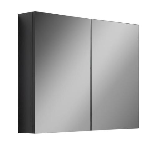 Badkamerkast Cuba 90 x 16 x 70 cm Zwart Spiegelkast Badkamer, Huis en Inrichting, Badkamer | Badkamermeubels, Nieuw, Spiegelkast