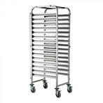 regaalwagen | RVS | 16 niveaus | 173.5(h)x 46 x 62cm, Verzenden, Nieuw in verpakking