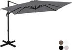 2dekans | VONROC Premium Zweefparasol Pisogne 300x300cm –, Ophalen of Verzenden, Zo goed als nieuw