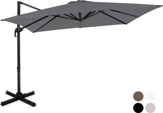 2dekans | VONROC Premium Zweefparasol Pisogne 300x300cm –, Doe-het-zelf en Verbouw, Gereedschap | Overige machines, Zo goed als nieuw