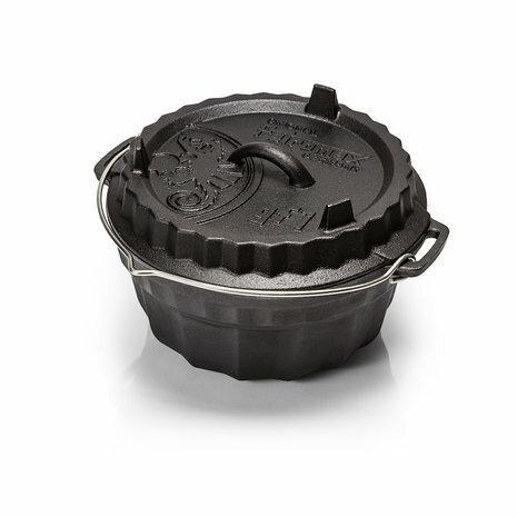 Petromax Gietijzeren cake pan rond gf1, Tuin en Terras, Houtskoolbarbecues, Verzenden
