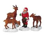 Santa feeds reindeer - LEMAX, Nieuw, Verzenden