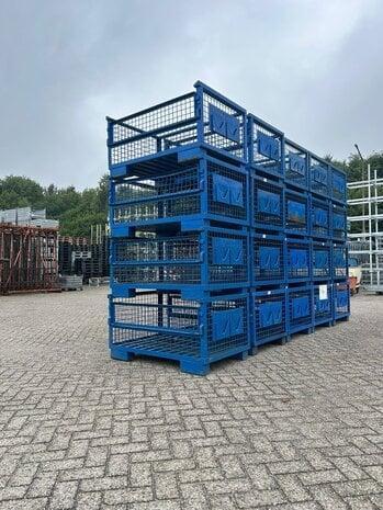 Partij gaascontainers, 20x 1200x800x640mm, gitterbox, Doe-het-zelf en Verbouw, Kratten en Dozen, 100 cm of meer, Gebruikt, Krat