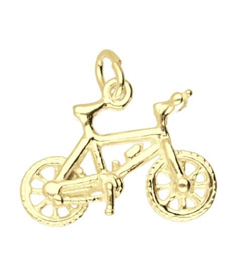 Gouden Mountainbike ketting hanger, Sieraden, Tassen en Uiterlijk, Kettinghangers, Verzenden