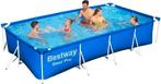 2dekans | Bestway Opzetzwembad – Rechthoekig Stalen Frame –, Ophalen of Verzenden, Zo goed als nieuw