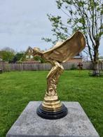 Beeld, Rolls Royce Logo - Spirit of Ecstasy - 38 cm - Brons,, Antiek en Kunst