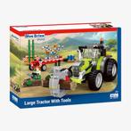 BlueBrixx - Grote Tractor met gereedschap (692 bouwstenen), Nieuw