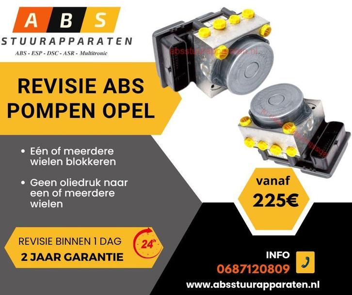 Revisie ABS pomp Opel Corsa 13282282 0265232288 0265800796, Auto-onderdelen, Remmen en Aandrijving, Gereviseerd, Opel, Ophalen of Verzenden