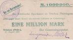1 Million Mark 27 8 1923 Staedte en Gemeinden nach 1914 T..., Verzenden
