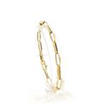 Gouden closed for ever armband | 20,5 cm (moderne armband), Ophalen of Verzenden, Gebruikt, Overige kleuren, Goud