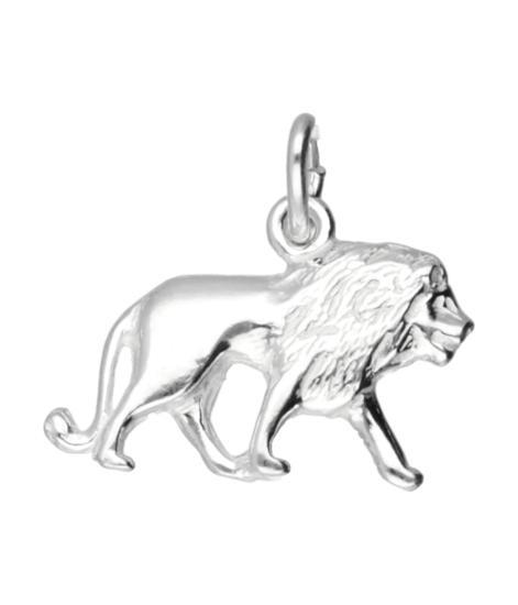 Zilveren Leeuw ketting hanger, Sieraden, Tassen en Uiterlijk, Kettinghangers, Verzenden