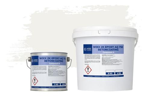 Wixx 2K Epoxy AQ 750 Betoncoating RAL 9016 | Verkeerswit, Doe-het-zelf en Verbouw, Verf, Beits en Lak, Verf, Wit, Nieuw, Verzenden