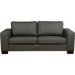 Leren bank Enjoy - 2,5 zits - Toledo Antracite, Huis en Inrichting, Banken | Bankstellen, Nieuw, Ophalen of Verzenden, Rechte bank
