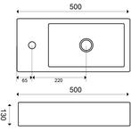Xellanz Metis - Fontein - 50x30x13cm- Keramiek Glans Wit, Ophalen of Verzenden, Nieuw