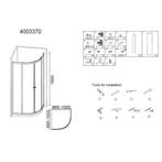Aanbieding: Best-Design Project 1/4 Ronde Douchecabine, Doe-het-zelf en Verbouw, Sanitair, Ophalen of Verzenden, Nieuw