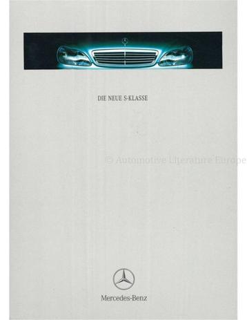1999 MERCEDES BENZ S KLASSE HARDCOVER BROCHURE DUITS beschikbaar voor biedingen