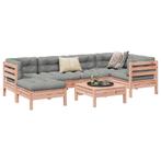 vidaXL 7-delige Loungeset met kussens massief douglas, Verzenden, Nieuw, Loungeset