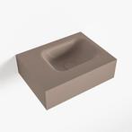 MONDIAZ LEX Smoke vrijhangende solid surface wastafel 40cm., Ophalen of Verzenden, Nieuw, Overige typen