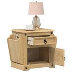 vidaXL Nachtkastje Corona 45x35x47,5 cm massief grenenhout, Verzenden, Nieuw, Hout